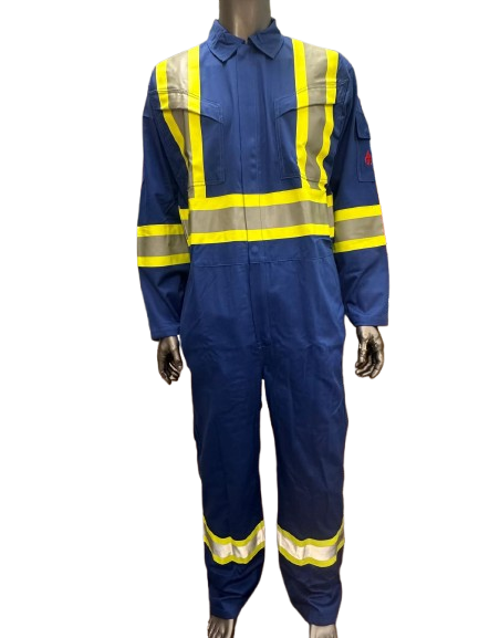 Big K Hi-Vis Fire Resistant Safety Coveralls CSA Approved 100% Cotton | 3M Reflective Tape | High Visibility