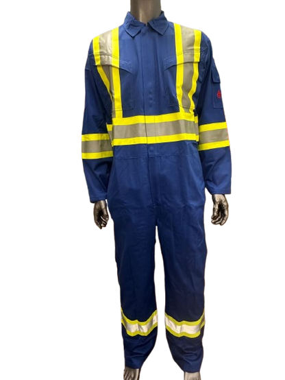 Big K Hi-Vis Fire Resistant Safety Coveralls CSA Approved 100% Cotton | 3M Reflective Tape | High Visibility