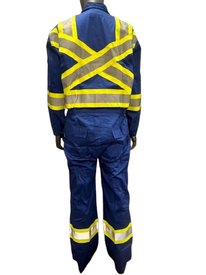 Big K Hi-Vis Fire Resistant Safety Coveralls CSA Approved 100% Cotton | 3M Reflective Tape | High Visibility