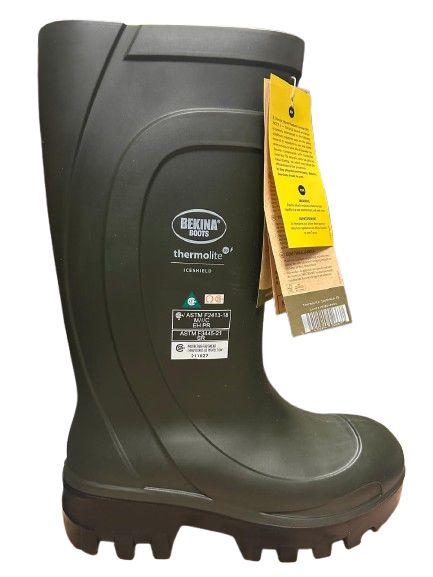 Bekina Safety Boots | Waterproof, CSA Grade 1 Composite Toe, Slip Resistant, Anti-Clogging Sole