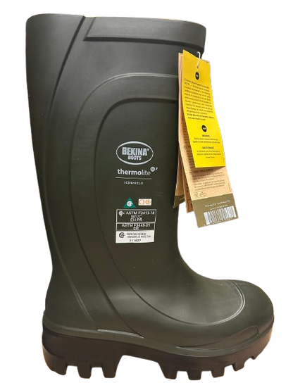 Bekina Safety Boots | Waterproof, CSA Grade 1 Composite Toe, Slip Resistant, Anti-Clogging Sole
