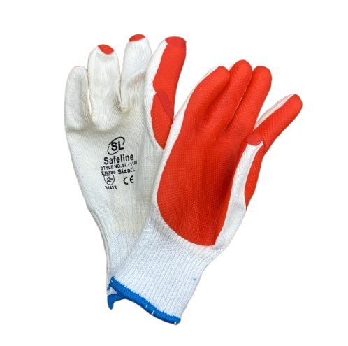 Thickened Rubber Coated Labor Insurance Rubber Gloves - SL-1100, S-XXL