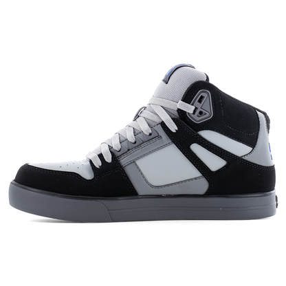 DC Mens Pure Work Black, Gray and Blue Composite Toe Boots Construction Shoe