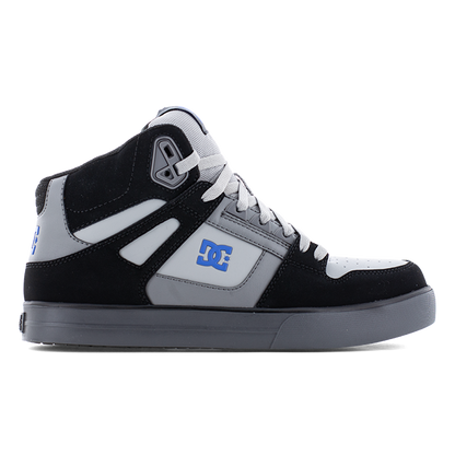 DC Mens Pure Work Black, Gray and Blue Composite Toe Boots Construction Shoe