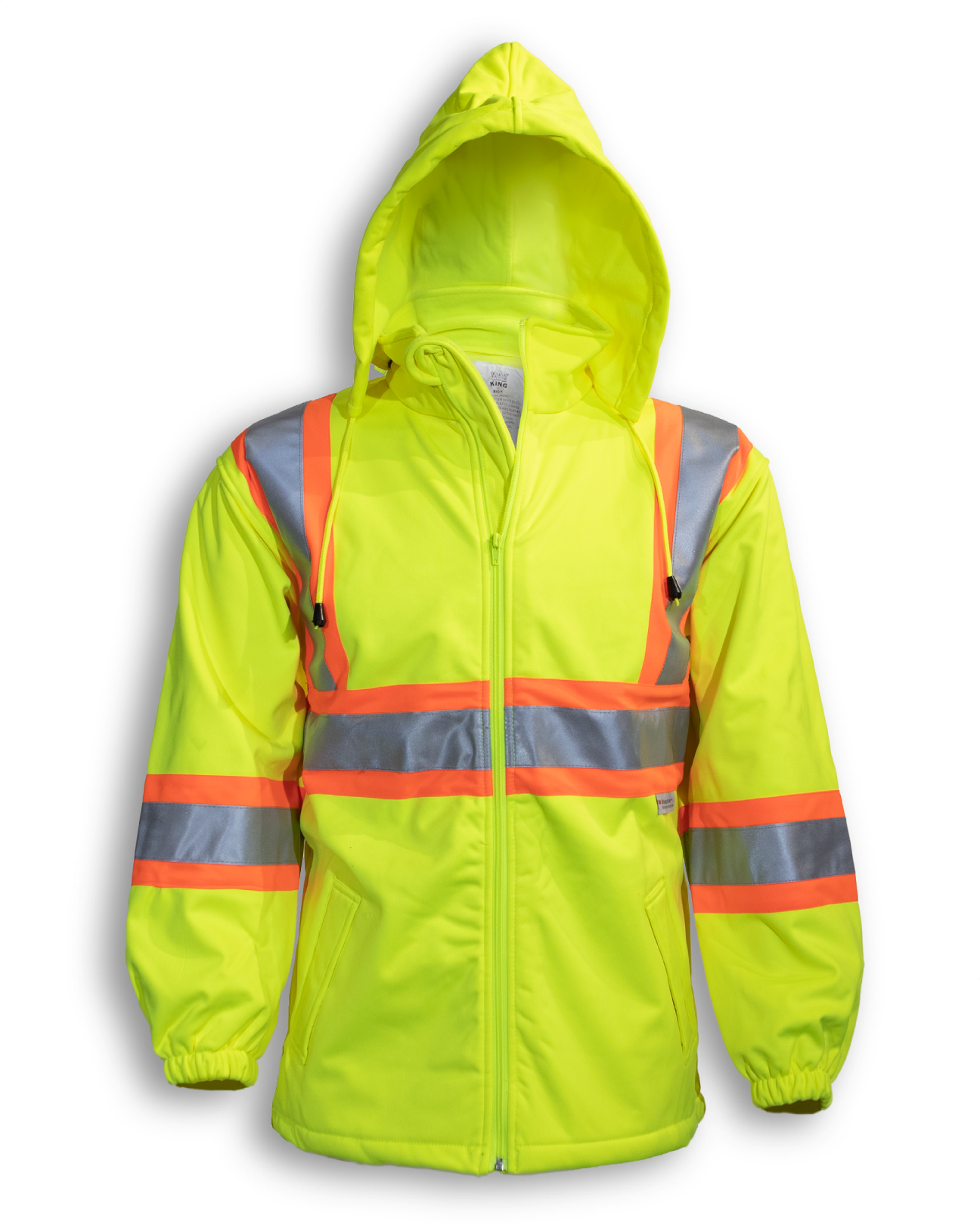 Soft Shell Polyester Water Resistant Jacket with Detachable Hood ...